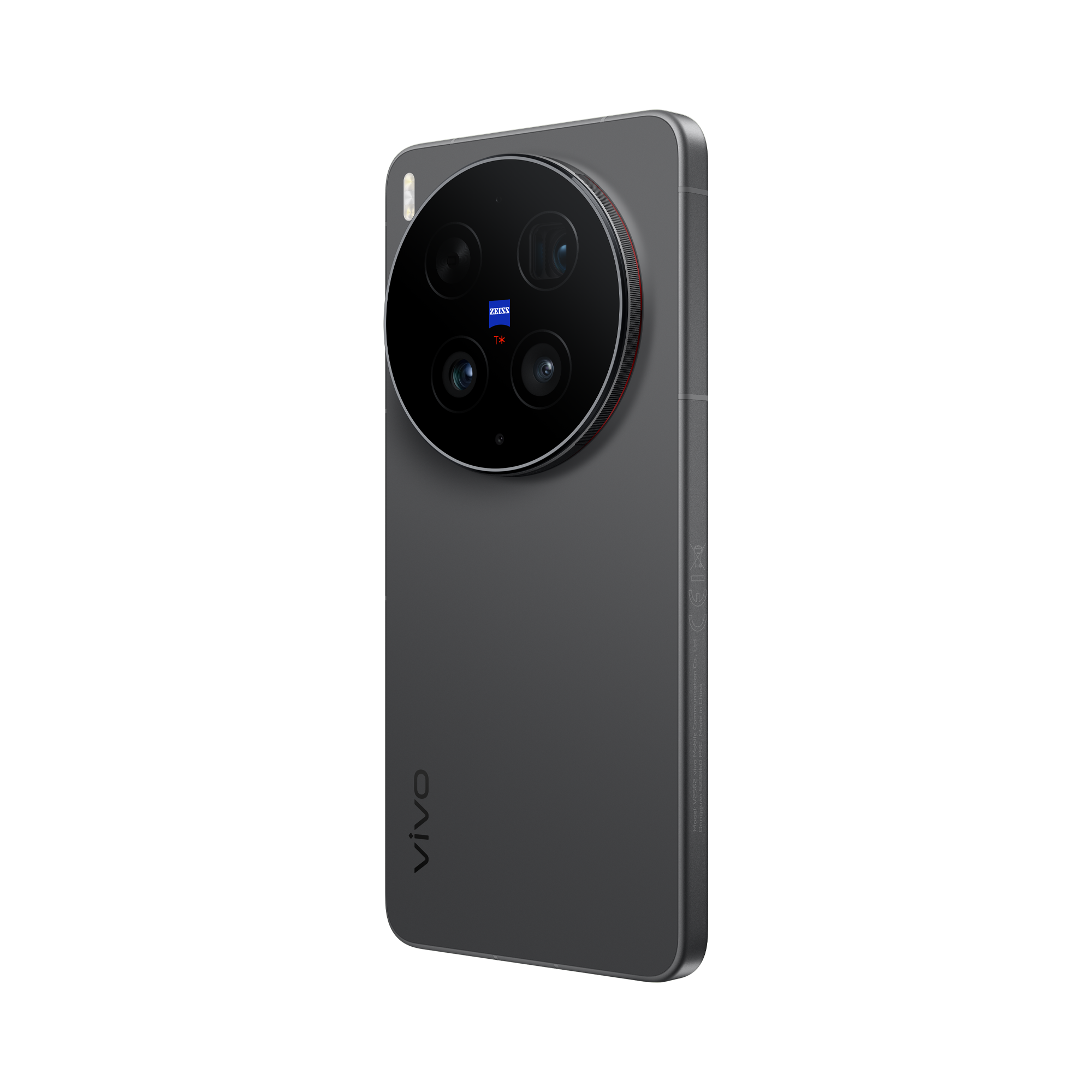 Telemóvel vivo X300 Ultra Edição Especial na cor Volcano Black, ideal para fluxos de trabalho de pós-produção audiovisual fluida.