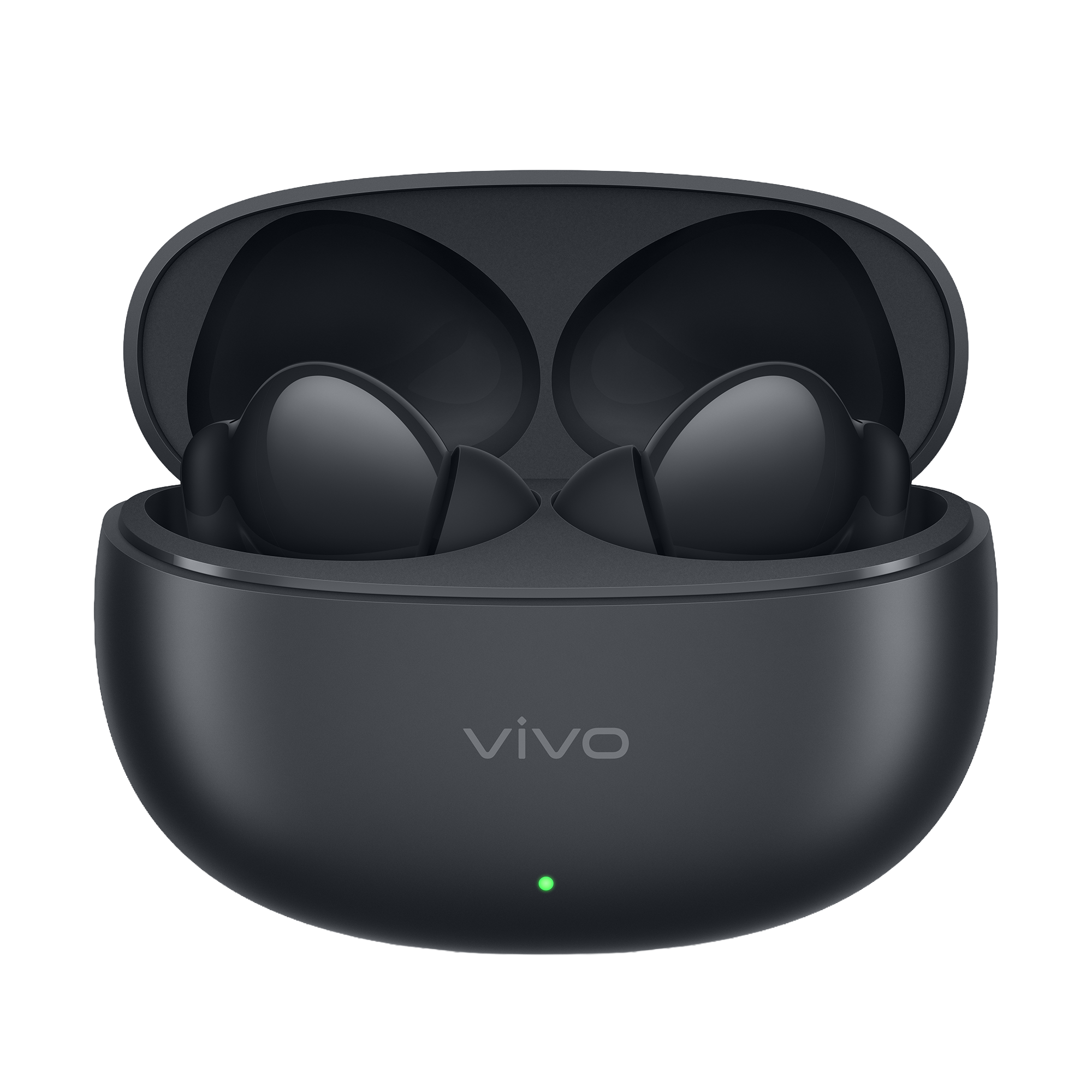 Ajuste ergonómico do auricular vivo Buds Pro Basalt Black com apenas 4,3 gramas de peso e pontas macias de silicone.