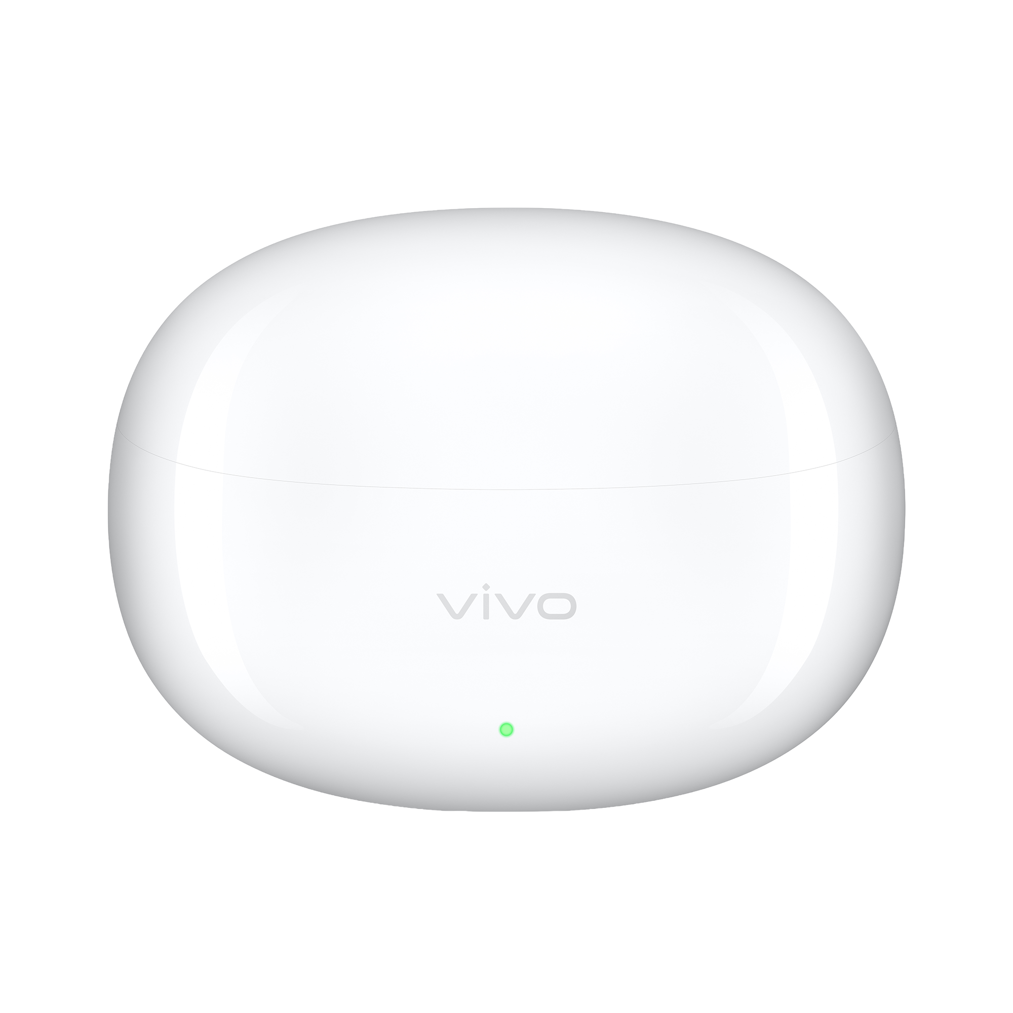 Design elegante e hipoalergénico do auricular vivo Buds Pro branco equipado com processamento de chamadas por IA para isolamento da voz.