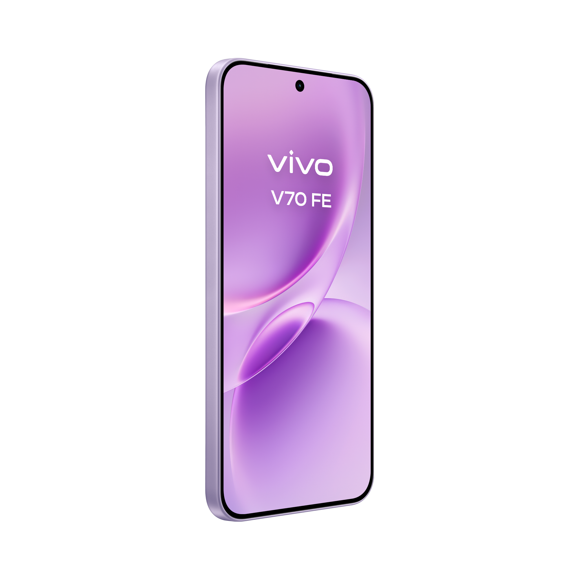 Perspetiva diagonal superior do modelo vivo V70FE na cor muse purple