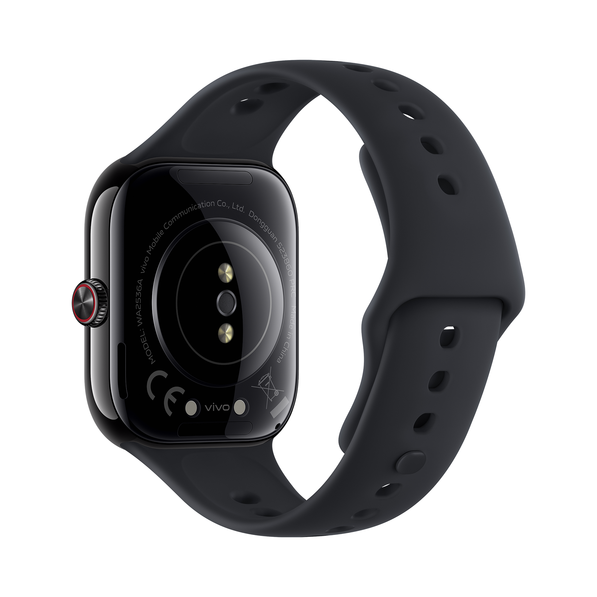 Interface do relógio inteligente vivo Watch GT2 Obsidian Black com monitorização do sono e função de segurança com chamada de emergência SOS.