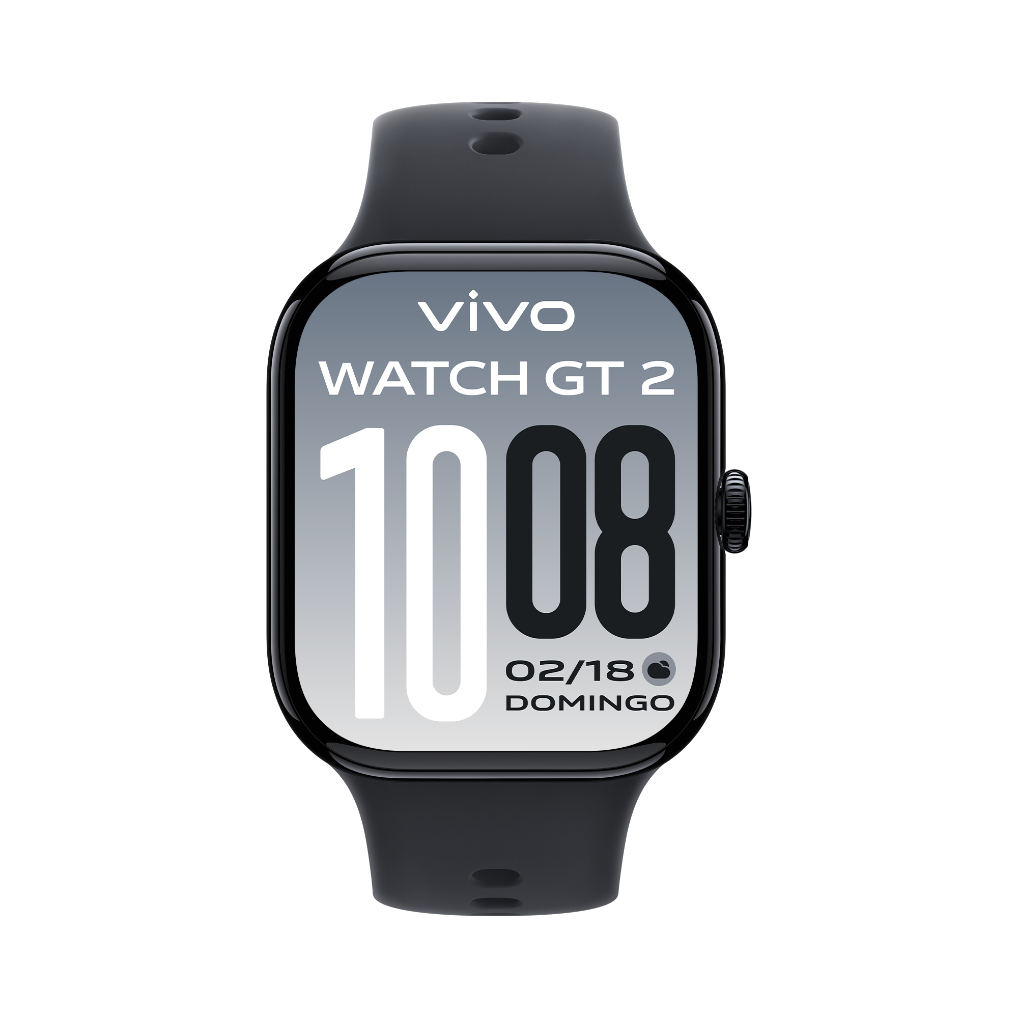 Relógio desportivo vivo Watch GT2 Obsidian Black com mais de 100 modos de desporto integrados para monitorizar a atividade física diária.