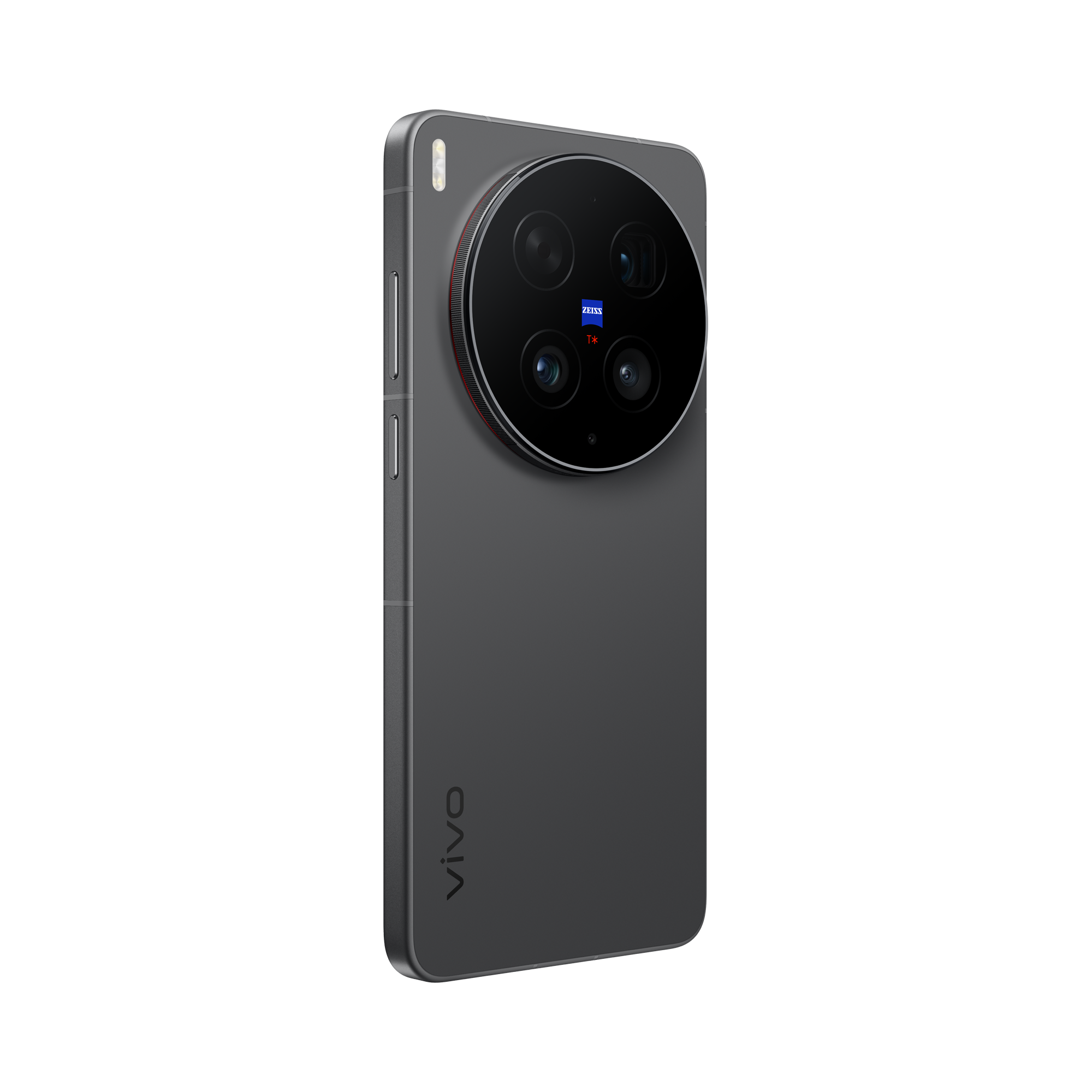O vivo X300 Ultra posicionado horizontalmente como uma câmara clássica, ideal para gravação de vídeo 4K a 120 FPS.
